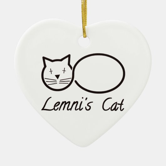 Lemniscate Keramik Ornament (Vorne)