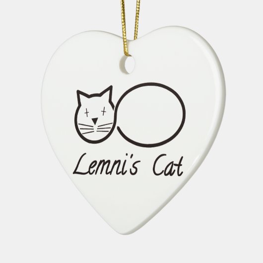 Lemniscate Keramik Ornament (Links)