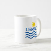 LEMNOS Griechenland, Sun Waves Kaffeetasse (VorderseiteRechts)