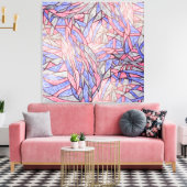 Lemohaco abstrakte Kunstleinwand Leinwanddruck (Insitu (Wohnzimmer))
