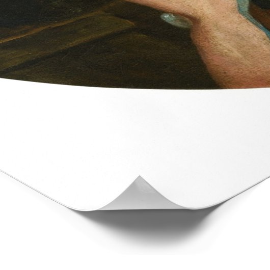 Lemoine - Portrait eines Jungen, der zwei Vögel Fü Poster (Ecke)