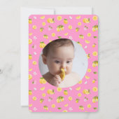 Lemon 2. Geburtstags-Foto Einladung (Rückseite)