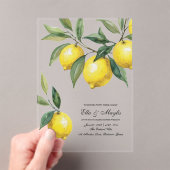 Lemon Acrylic Wedding Acryleinladungen (Insitu (Handheld))