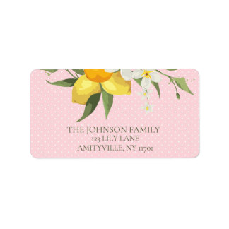 Lemon Address Label Adressaufkleber
