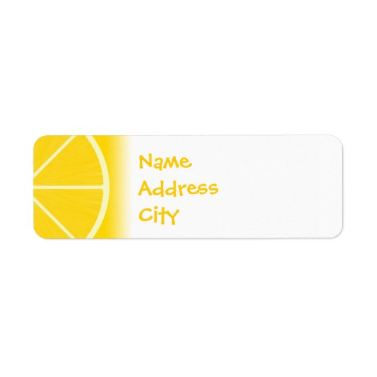 Lemon Address Labels (Vorne)