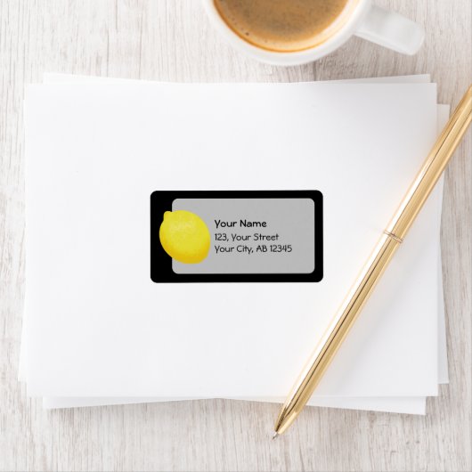 Lemon Adressaufkleber (Insitu)