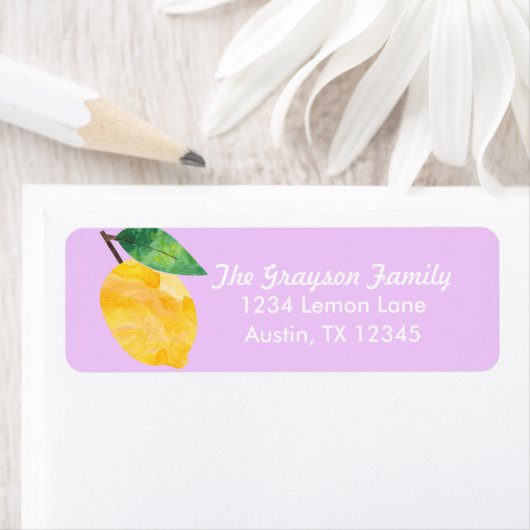 Lemon-Adressetikett (Insitu)