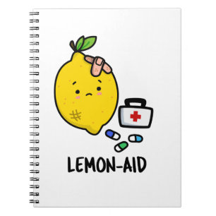 Lemon aid Funny First Aid Lemon Pun Notizblock