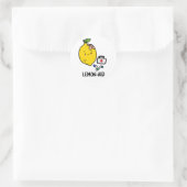 Lemon aid Funny First Aid Lemon Pun Runder Aufkleber (Tasche)
