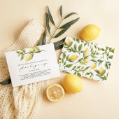 Lemon Amalfi Coast Anfrage Einschließungskarte Begleitkarte