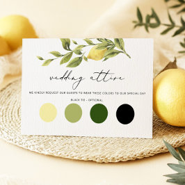 Lemon Amalfi Coast Wedgetier Enclosure Card Begleitkarte
