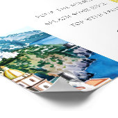 Lemon Amalfi Küste Mimosa Bar Signa Brautparty Poster (Ecke)