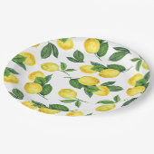 Lemon Amalfi Wedding | Outdoor Italian Citrus Pappteller (Schrägansicht)