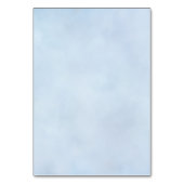 Lemon and Blue Mediterranean Wedding Tischnummer (Rückseite)