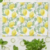 Lemon and Leaves Pattern Geschirrtuch (Gefaltet)