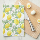 Lemon and Leaves Pattern Geschirrtuch (Viertel Falte)