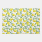 Lemon and Leaves Pattern Geschirrtuch (Horizontal)