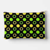 Lemon and Lime Rings and Polka Dots by STaylor Zubehörtasche (Rückseite)