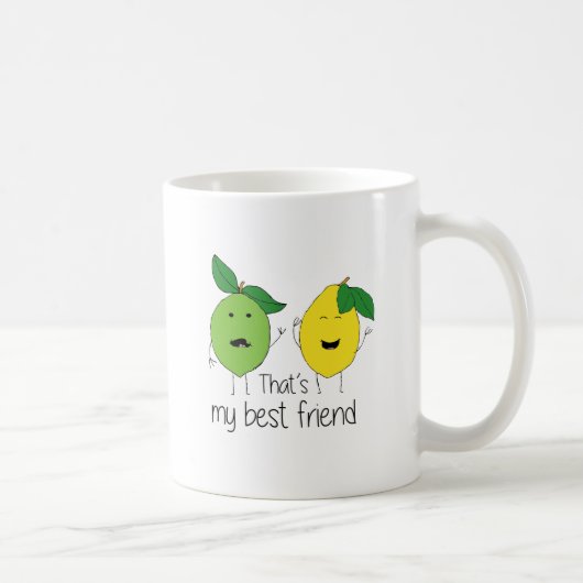 Lemon and Limon Best Friends BESTE FREUNDIN Kaffeetasse (Rechts)