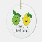 Lemon and Limon Best Friends BESTE FREUNDIN Keramik Ornament (Links)