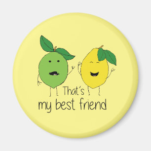 Lemon and Limon Best Friends BESTE FREUNDIN Magnet