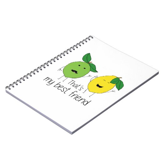Lemon and Limon Best Friends BESTE FREUNDIN Notizblock (Linke Seite)