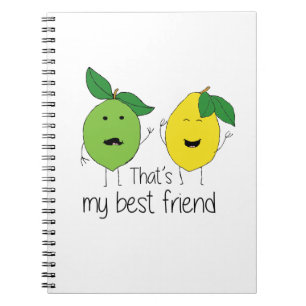 Lemon and Limon Best Friends BESTE FREUNDIN Notizblock