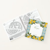 Lemon and Tiles Recipe Book | Kücheneinrichtung Notizblock (Innenseite)