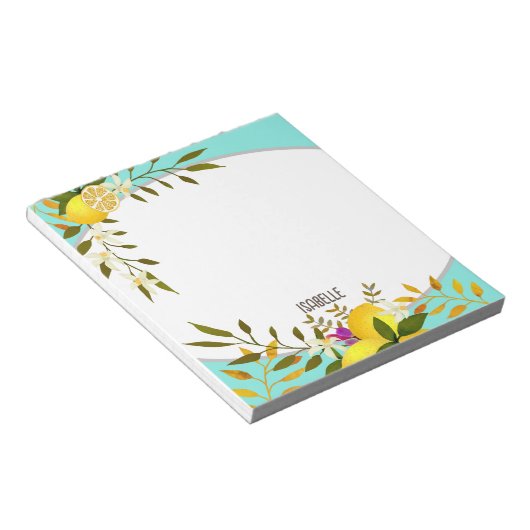 Lemon Aqua Notizblock (angewinkelt)