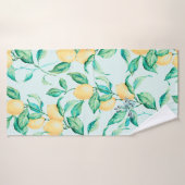 Lemon Aquarellmuster Badehandtuch (Badehandtuch)