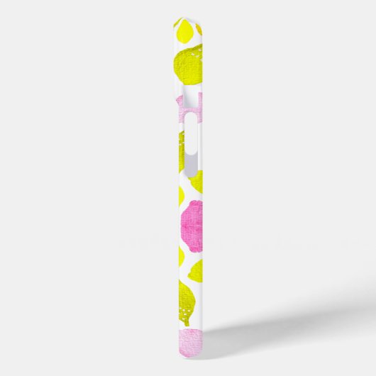 Lemon-Aquarellmuster Case-Mate iPhone Hülle (Rückseite / Links)
