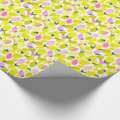 Lemon-Aquarellmuster Geschenkpapier (Ecke)