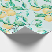 Lemon Aquarellmuster Geschenkpapier (Ecke)