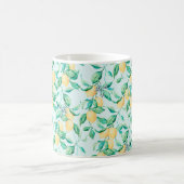 Lemon Aquarellmuster Kaffeetasse (Mittel)