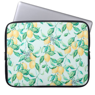 Lemon Aquarellmuster Laptopschutzhülle