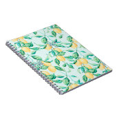 Lemon Aquarellmuster Notizblock (Rechte Seite)