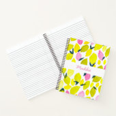 Lemon-Aquarellmuster Notizblock (Innenseite)