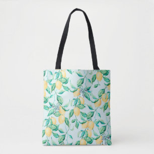 Lemon Aquarellmuster Tasche
