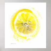 Lemon Aquarellposter Poster (Vorne)
