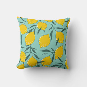 Lemon Art Fashion Abstrakt Nahtlos Kissen