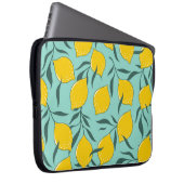 Lemon Art Fashion Abstrakt Nahtlos Laptopschutzhülle (Vorne Rechts)