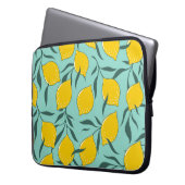 Lemon Art Fashion Abstrakt Nahtlos Laptopschutzhülle (Vorderseite Links)