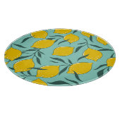 Lemon Art Fashion Abstrakt Nahtlos Schneidebrett (Ecke)