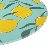 Lemon Art Fashion Abstrakt Nahtlos Schneidebrett (Ecke)