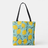 Lemon Art Fashion Abstrakt Nahtlos Tasche (Rückseite)