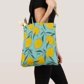 Lemon Art Fashion Abstrakt Nahtlos Tasche (Von Nahem)