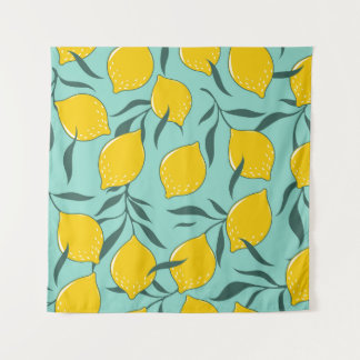 Lemon Art Mode abstrakt nahtlos Wandteppich
