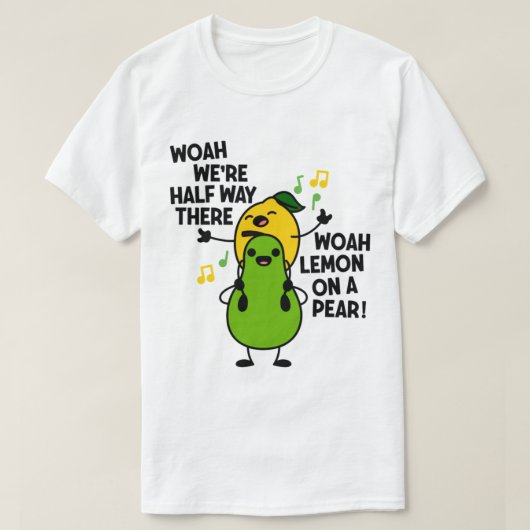 Lemon auf einer Birne, lustiger Meme Lemon auf ein T-Shirt (Design vorne)