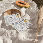 Lemon Baby Boy Registrierungsdetails Begleitkarte