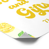 Lemon Baby Duschbücher und Geschenke Poster (Ecke)